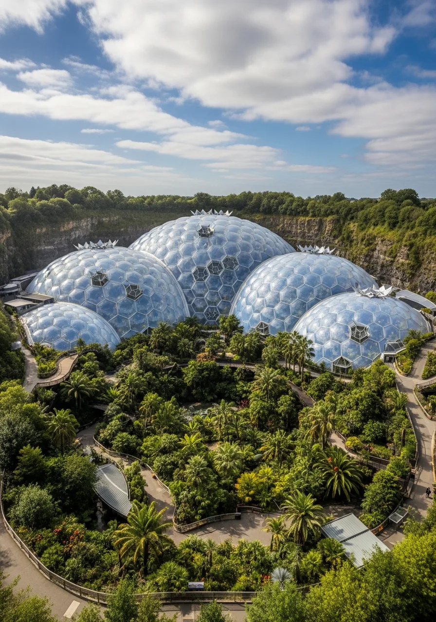 Eden Project biomes, Cornwall